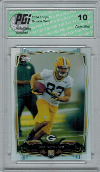 Jeff Janis 2014 Topps Football #386 Green Bay Packers RC Rookie Card PGI 10