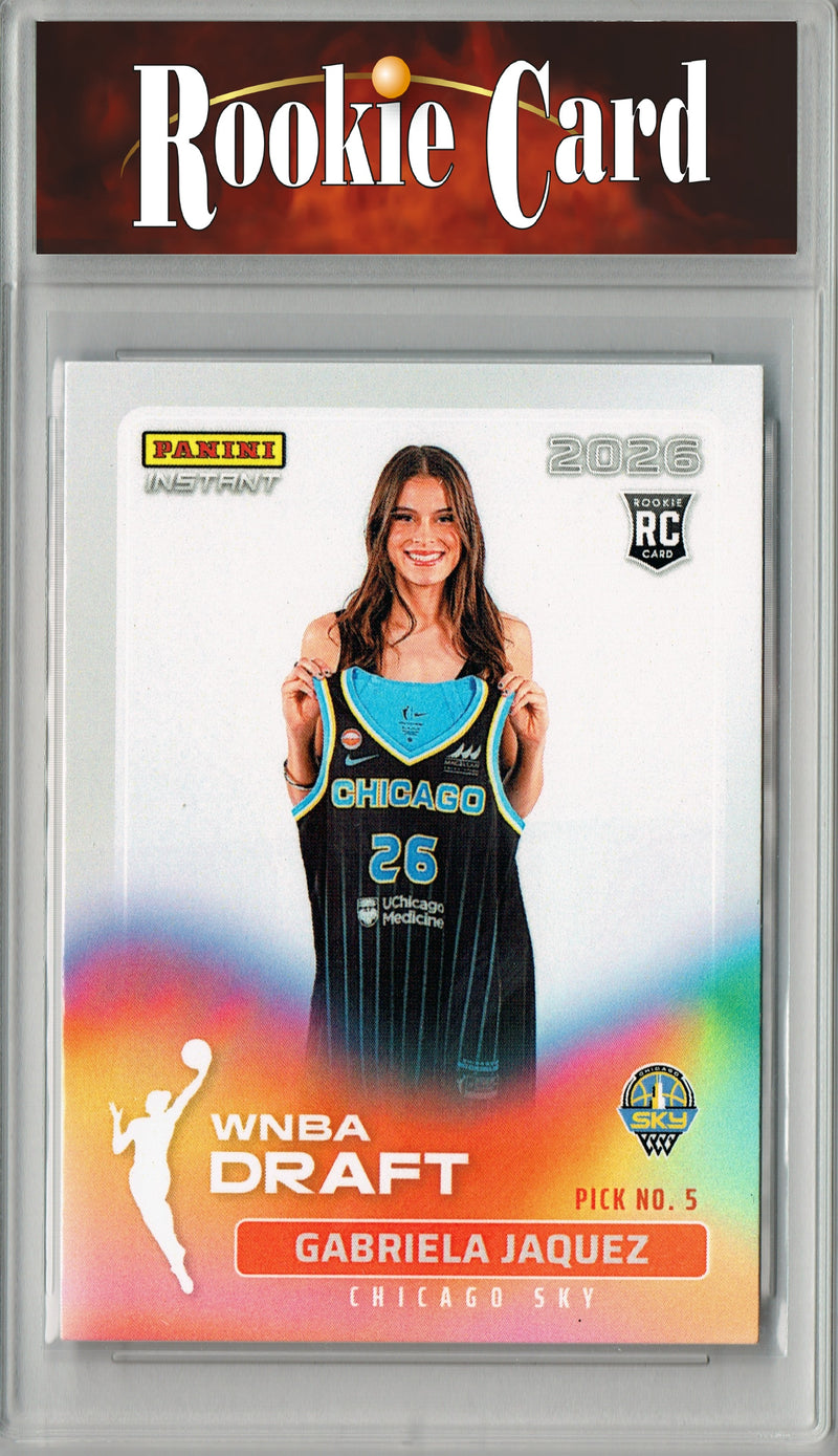 Gabriela Jaquez Rookie Card Chicago Sky 2026 WNBA Draft Night #DN-5 1 of 2810 Certified Mint+ Trading Card