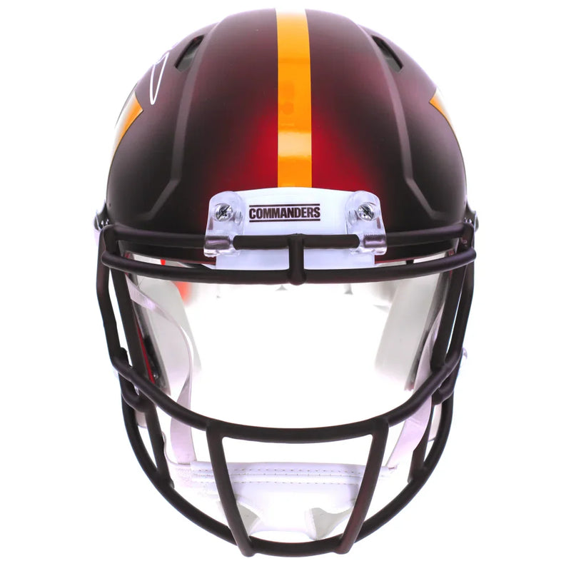 Jayden Daniels Autographed Commanders F/S Authentic Speed Helmet Fanatics Signed