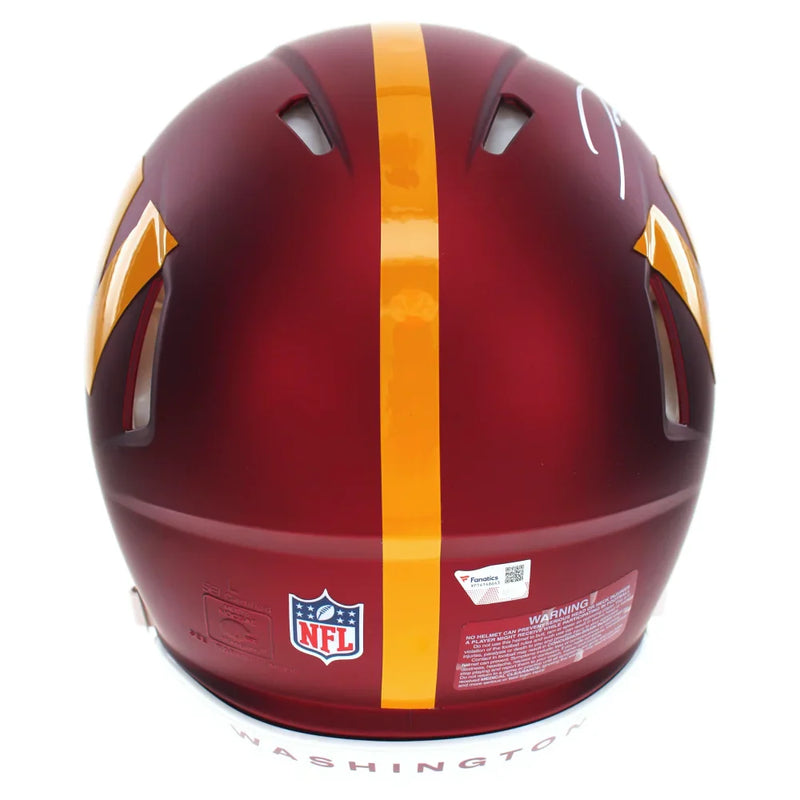 Jayden Daniels Autographed Commanders F/S Authentic Speed Helmet Fanatics Signed