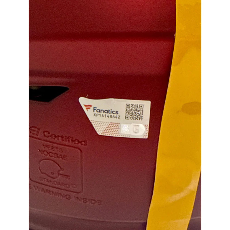 Jayden Daniels Autographed Commanders F/S Authentic Speed Helmet Fanatics Signed