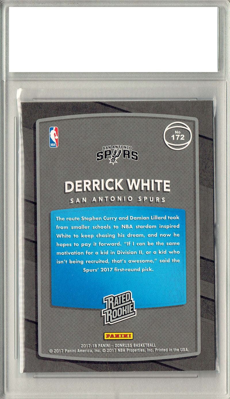 Derrick White 2017-18 Donruss #172 NBA Rated Rookie Card PGI 10
