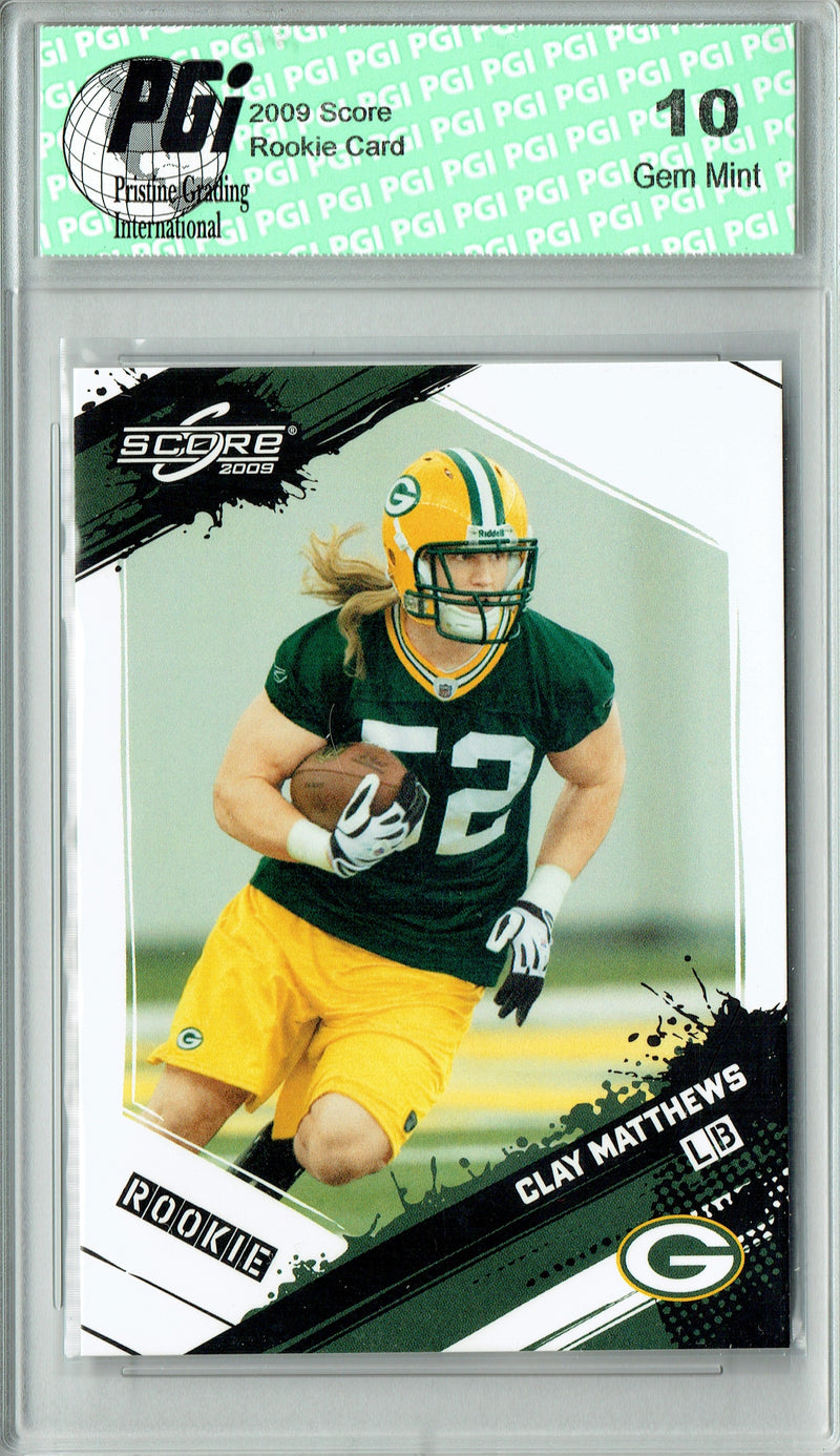 Clay Matthews 2009 Score Rookie Card #324 Packers PGI 10