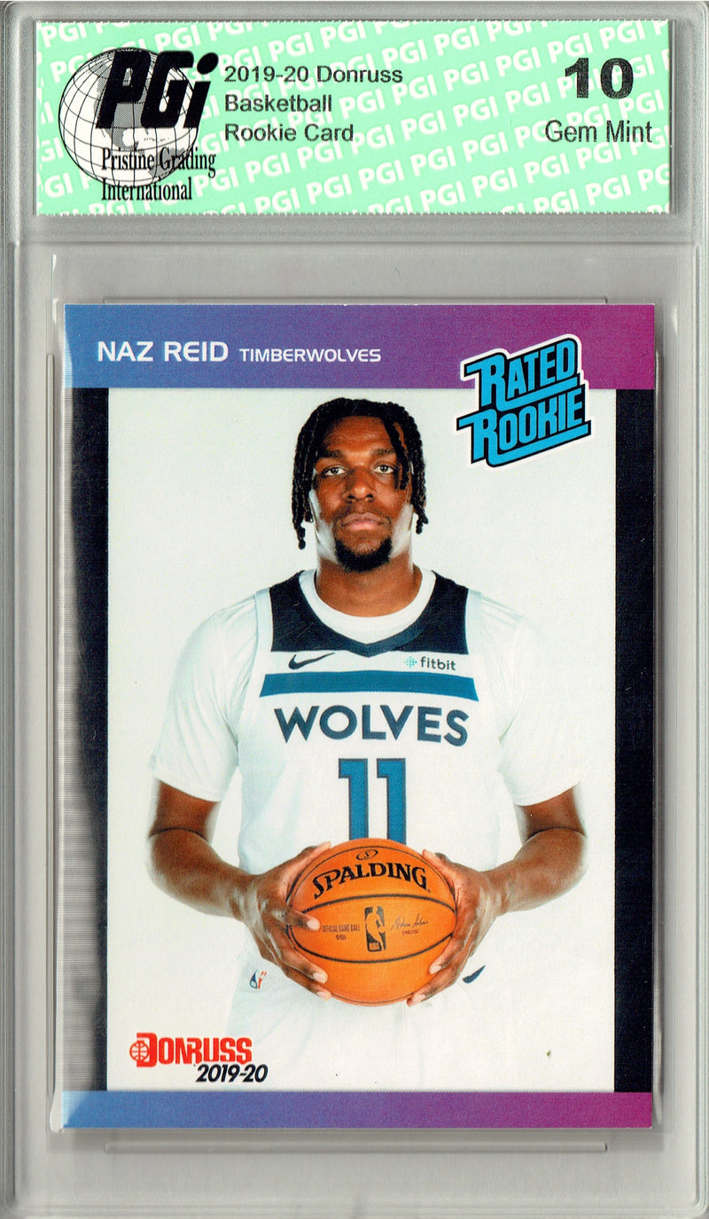 Naz Reid 2019 Donruss #41 Retro Rated Rookie 1/3431 Rookie Card PGI 10