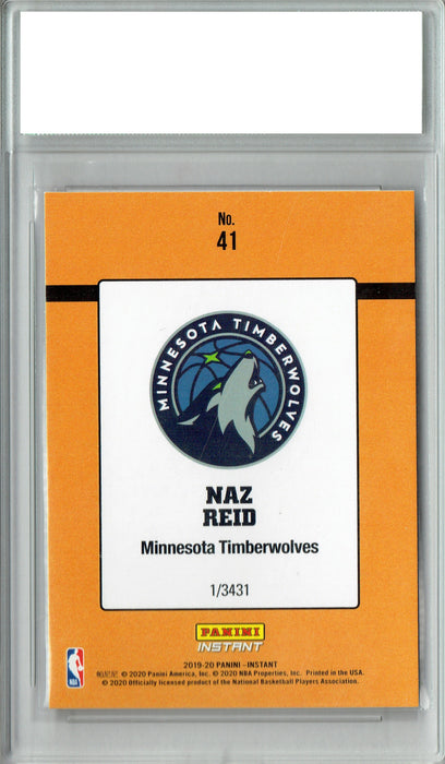 Naz Reid 2019 Donruss #41 Retro Rated Rookie 1/3431 Rookie Card PGI 10