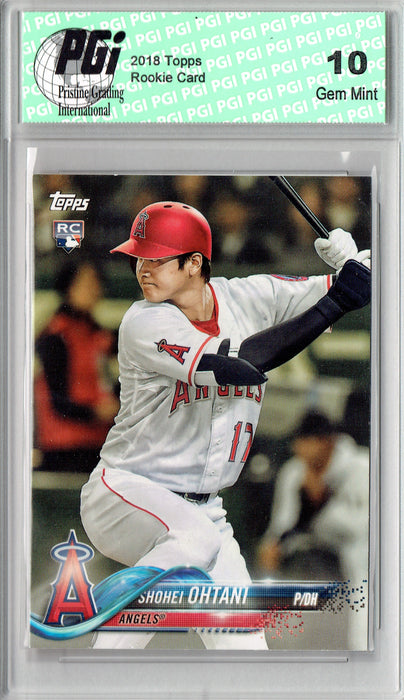 Shohei Ohtani 2018 Topps Baseball #A-17 SP Rookie Card PGI 10