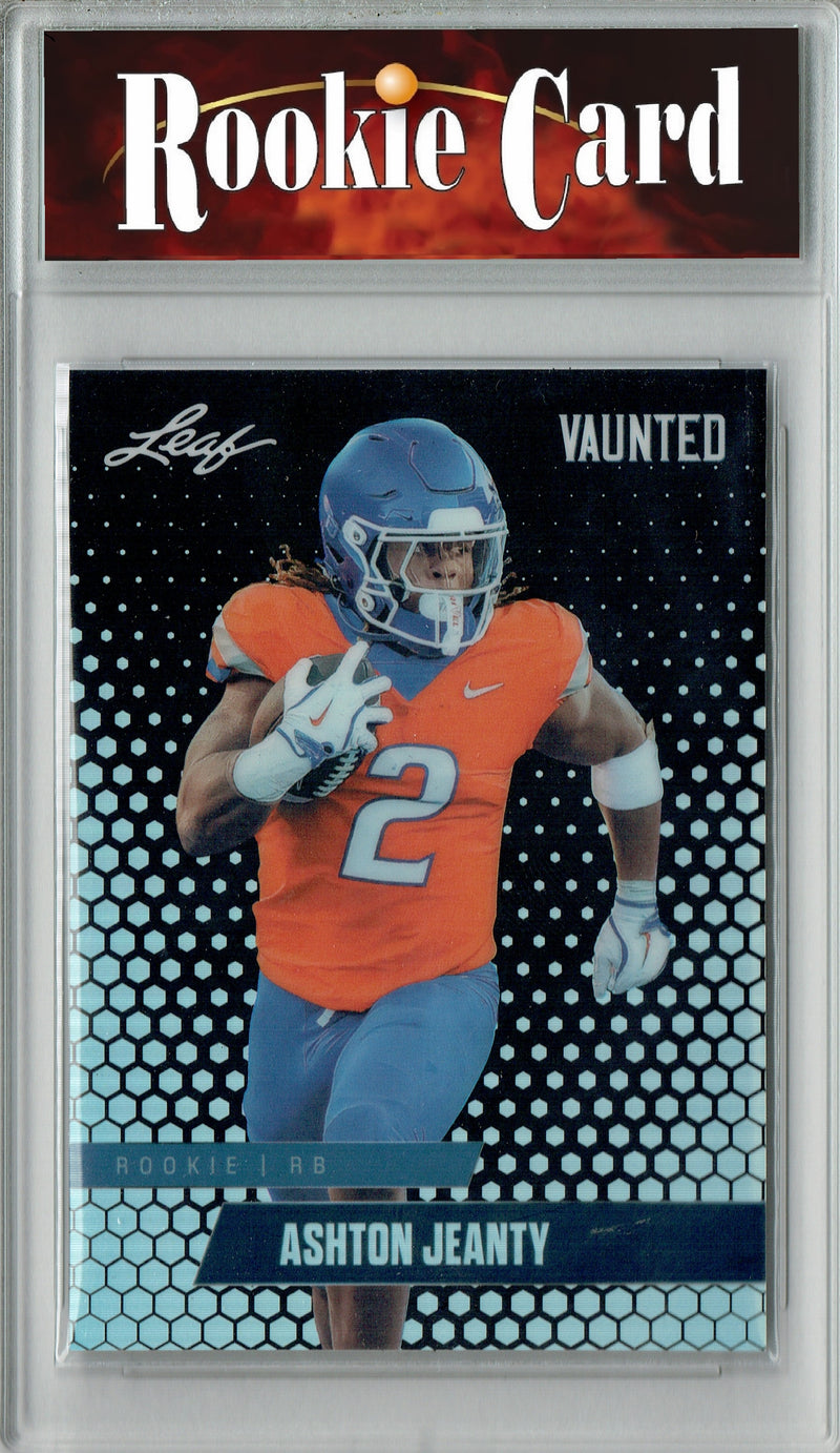 Certified Mint+ Ashton Jeanty 2025 Leaf Vaunted Metal #VM-07 Black 7 Made Rookie Card Las Vegas Raiders