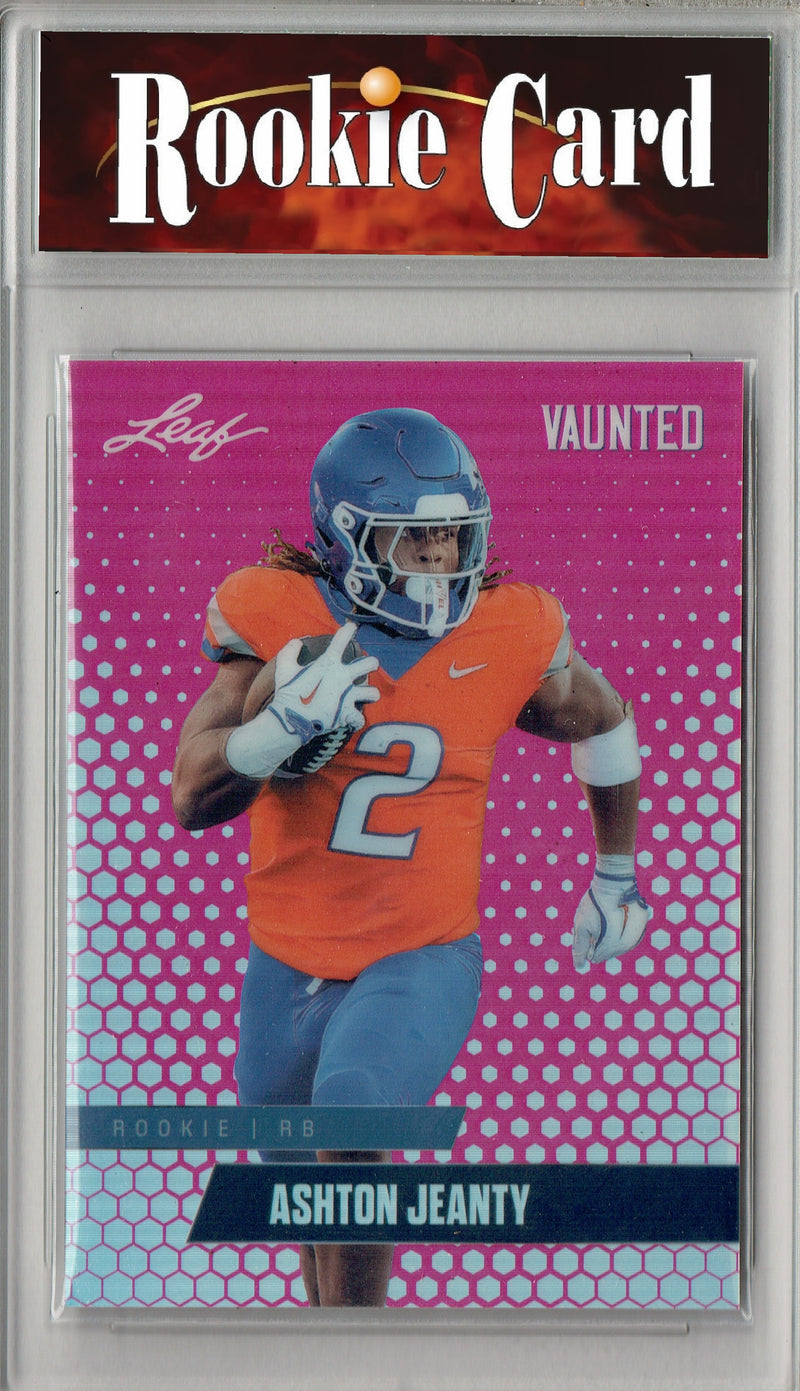 Certified Mint+ Ashton Jeanty 2025 Leaf Vaunted Metal #VM-07 Pink 10 Made Rookie Card Las Vegas Raiders