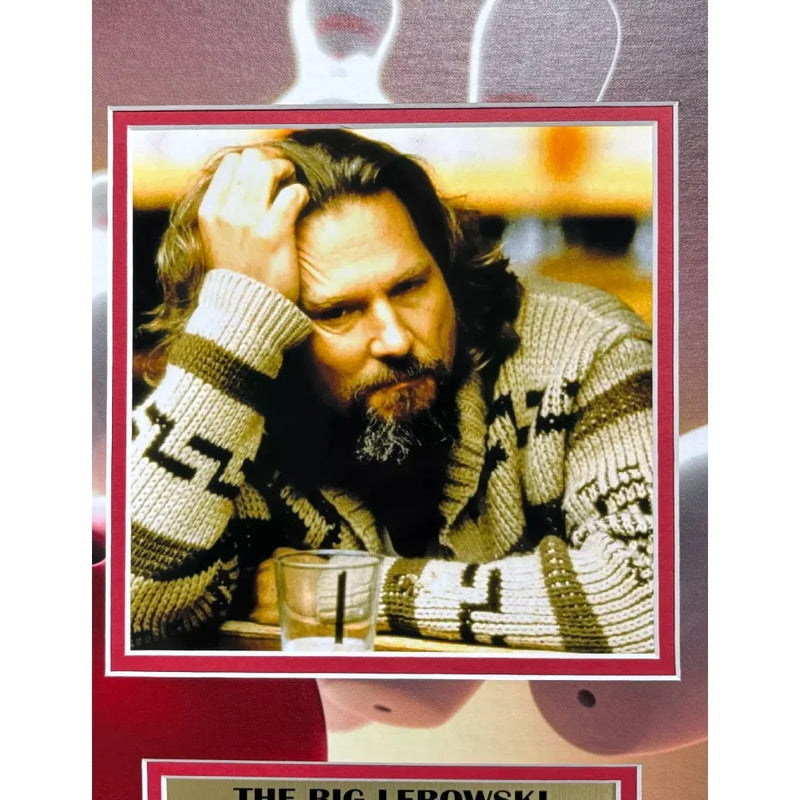 Jeff Bridges Autographed Big Lebowski Script Framed Collage BAS COA Photo Signed