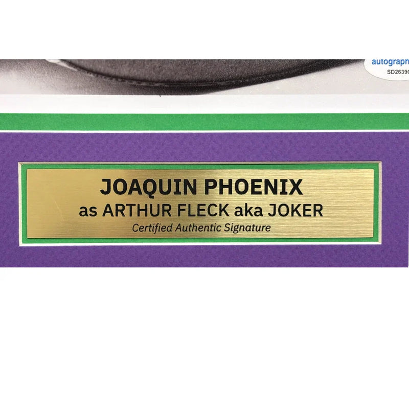 Joaquin Phoenix Autographed Joker 8x10 Photo Framed Collage JSA COA Signed