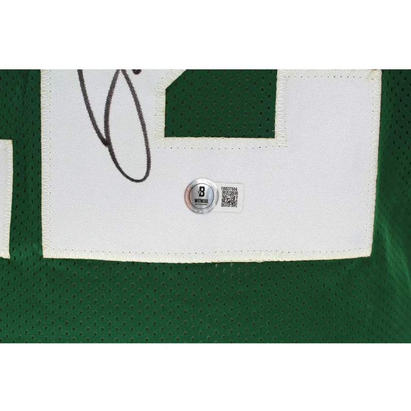Joe Namath Autographed New York Jets Green Jersey BAS COA Signed Broadway