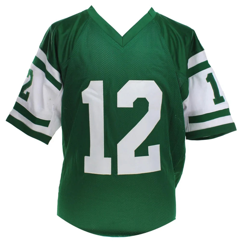 Joe Namath Autographed New York Jets Green Jersey BAS COA Signed Broadway