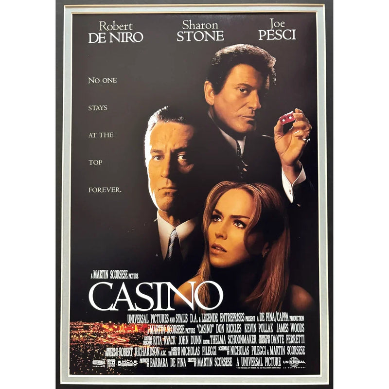 Joe Pesci Casino Movie Autographed 8x10 Photo Framed JSA Tangiers Signed Mafia