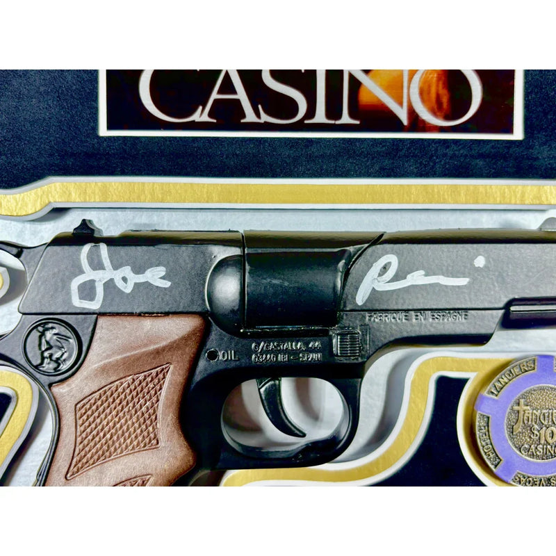 Joe Pesci Casino Movie Autographed Prop Gun Framed COA ASI Tangiers Las Vegas