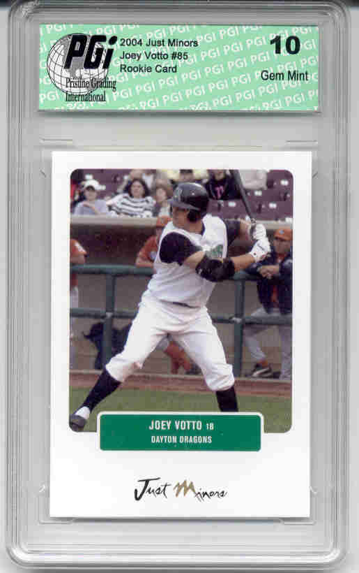 JOEY VOTTO 2004 Just Minors #85 Rookie Card PGI 10