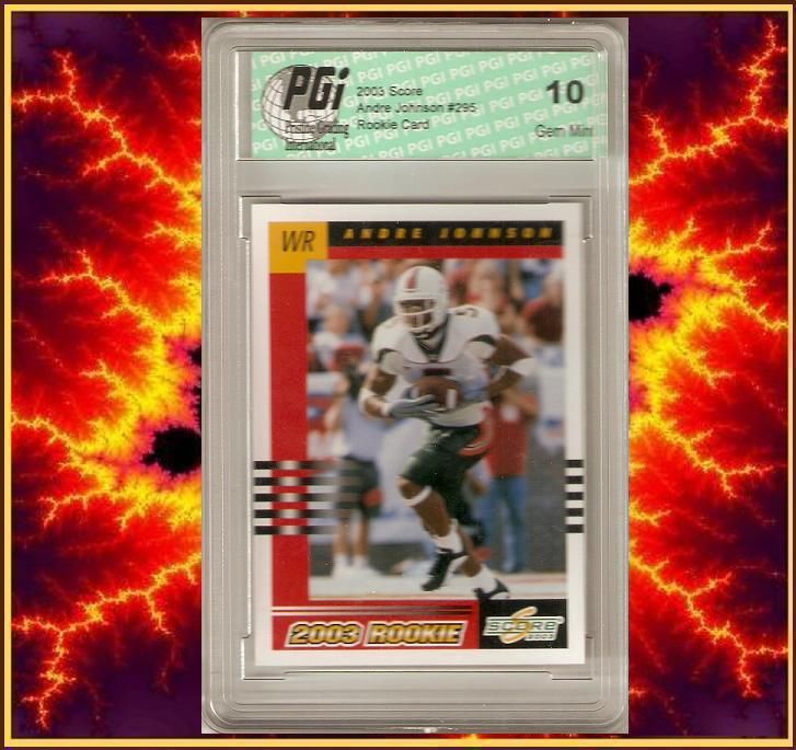 Andre Johnson 2003 Score Texans WR Rookie Card PGI 10