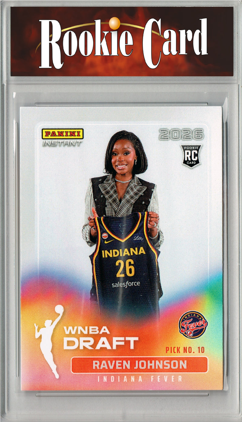 Raven Johnson Rookie Card Indiana Fever 2026 WNBA Draft Night #DN-9 1 of 1947 Certified Mint+ Trading Card