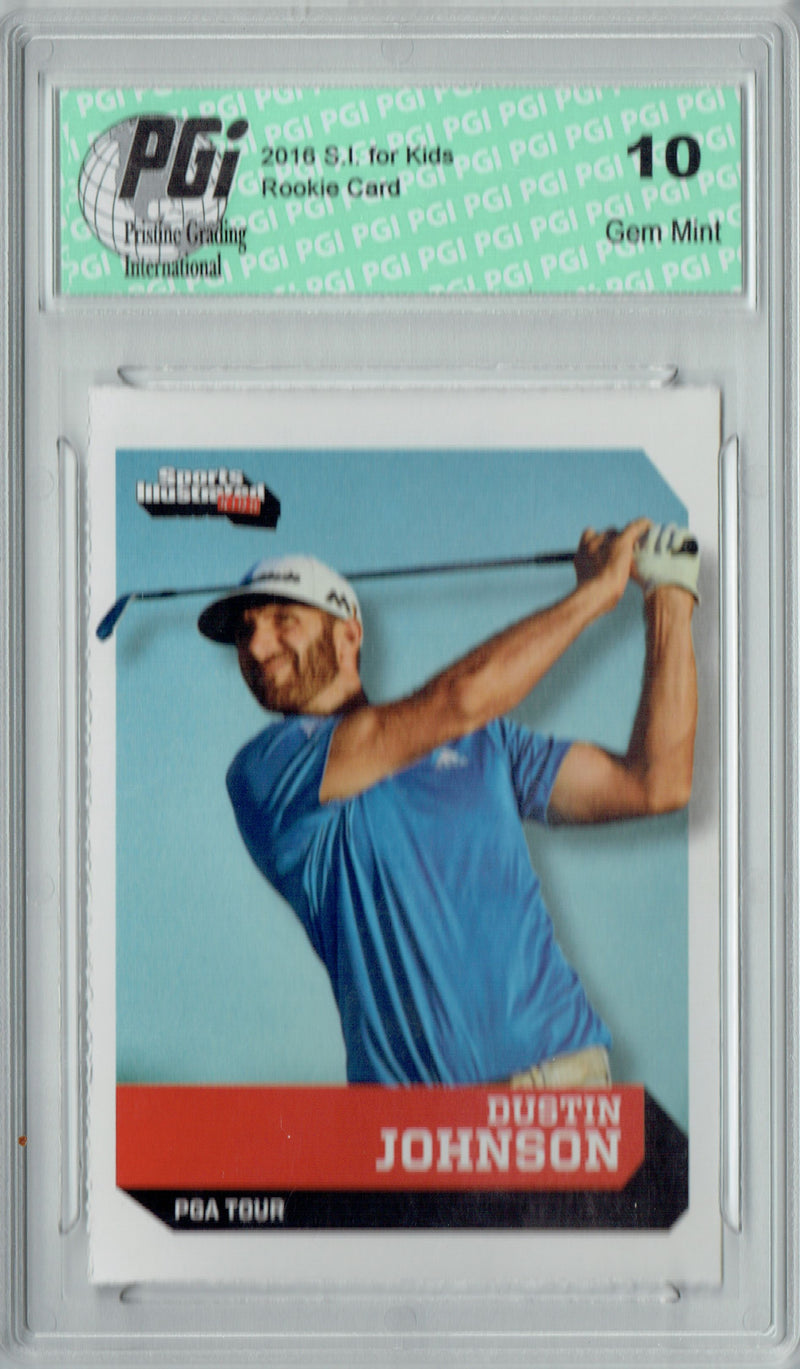 Dustin Johnson 2016 S.I. for Kids #546 Golf Card PGI 10
