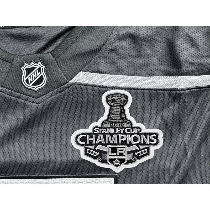 Jonathan Quick Autographed LA Kings 2012 Stanley Cup Jersey Inscribed "Conn Smythe" IGM COA