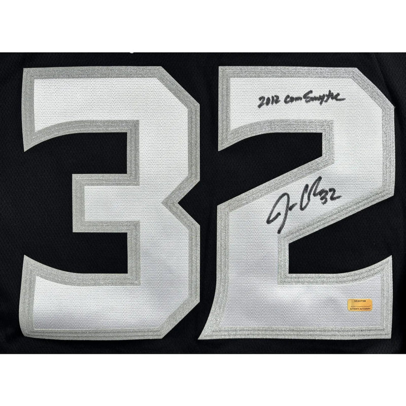 Jonathan Quick Autographed LA Kings 2012 Stanley Cup Jersey Inscribed "Conn Smythe" IGM COA