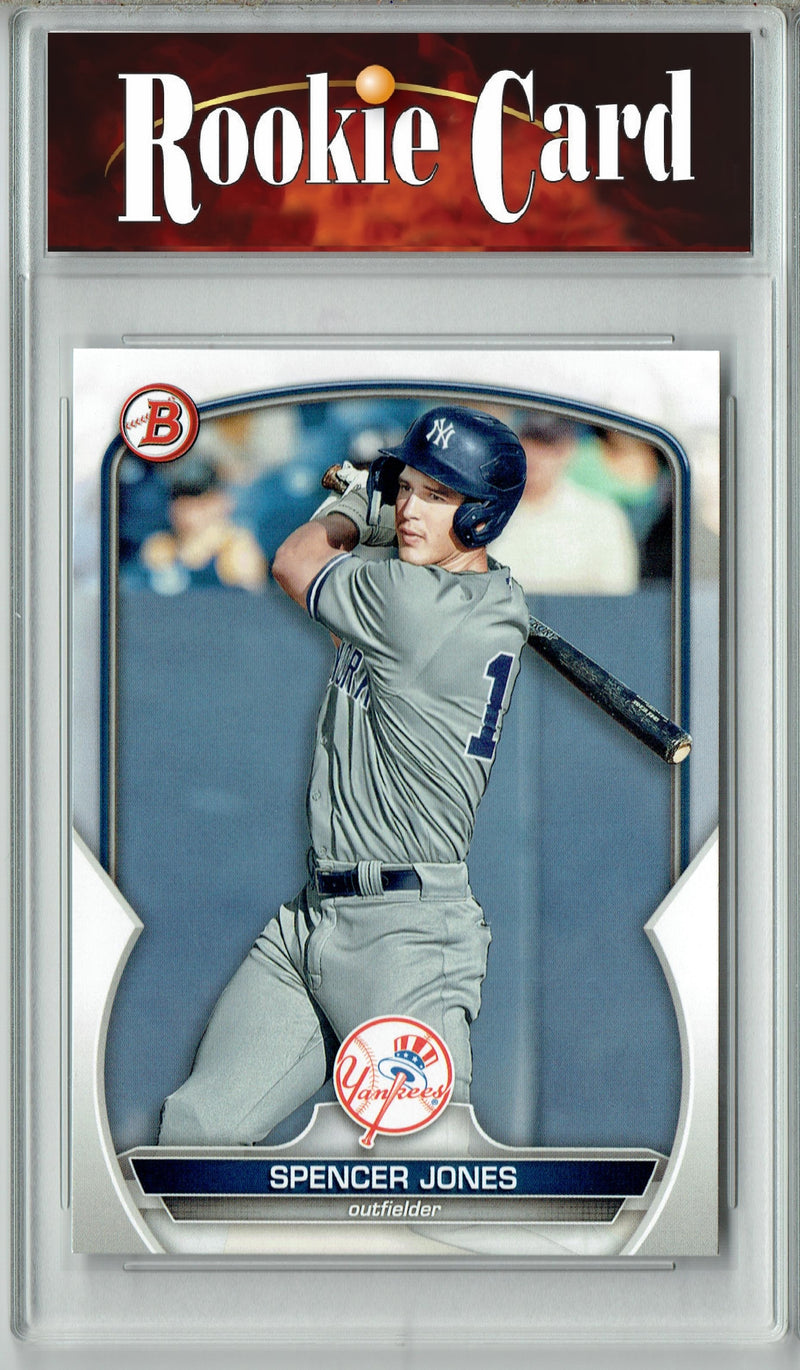 Certified Mint+ Spencer Jones 2023 Bowman Draft #BD-196 Rookie Card New York Yankees
