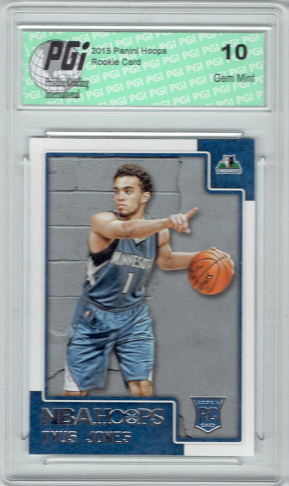 Tyus Jones 2015 Panini Hoops #293 Rookie Card PGI 10 Timberwolves