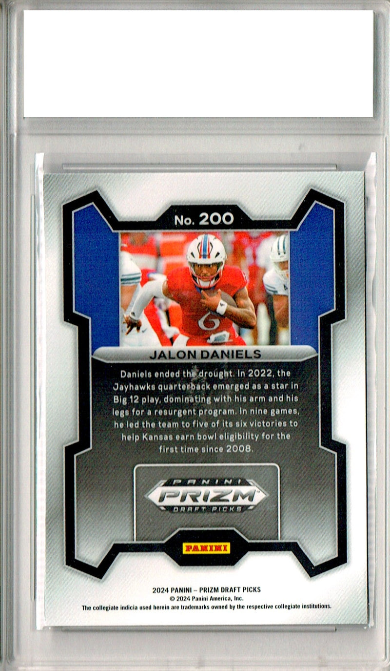 Jalon Daniels Rookie Card 2024 Panini Prizm #200 Draft Picks, PGI 10, Tampa Bay Buccaneers 0