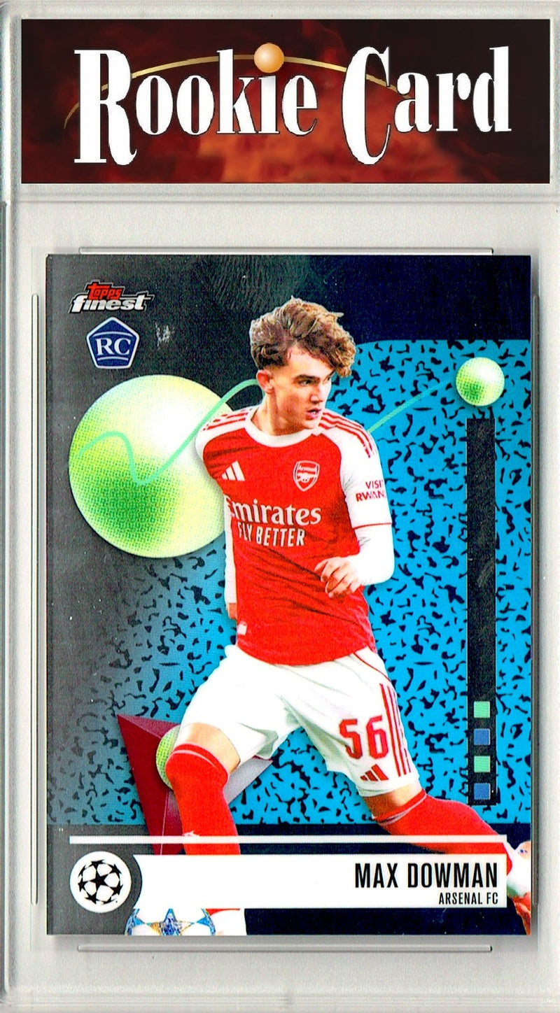 Max Dowman Rookie Card 2025 Topps Finest #56, Certified Mint+ Condition, Arsenal Soccer
