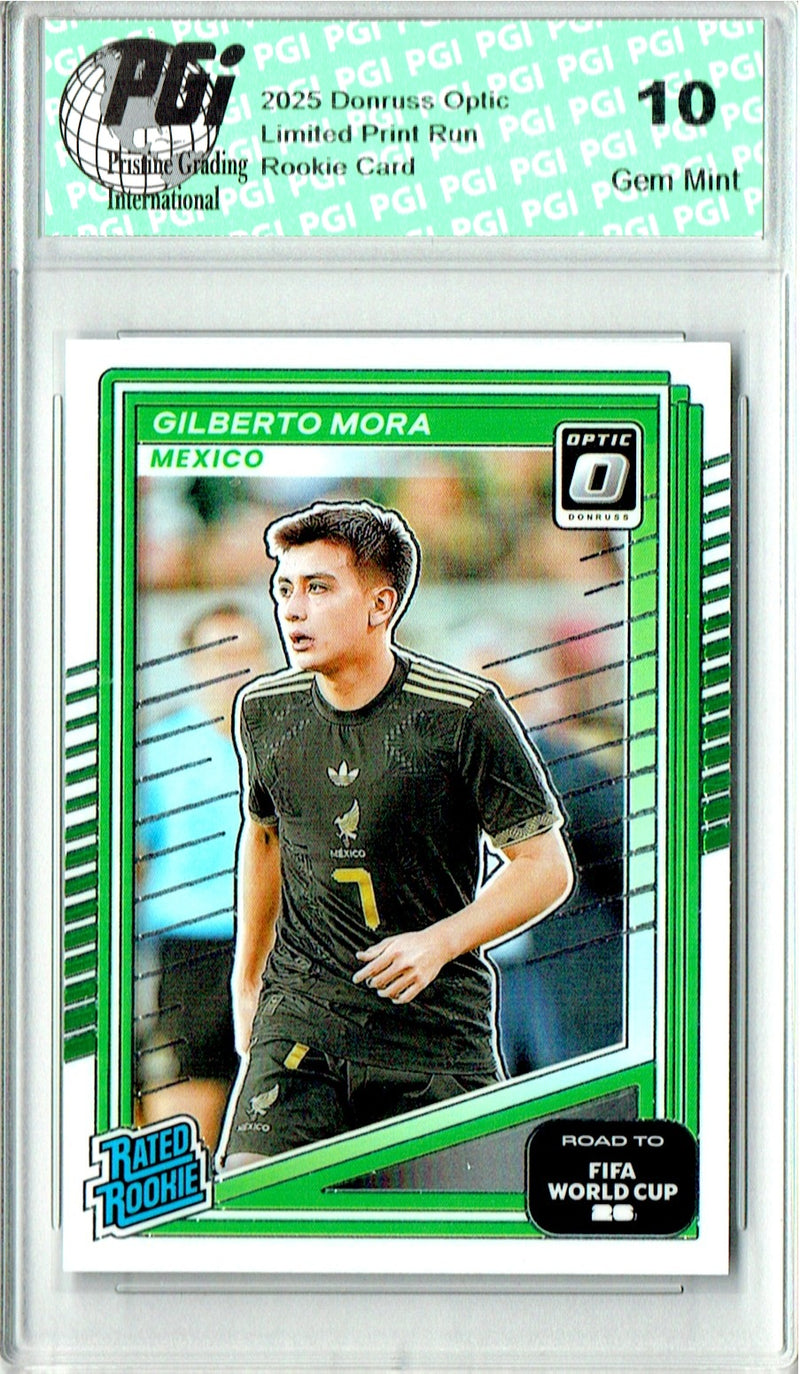 Gilberto Mora Rookie Card 2026 Donruss Optic #214 Mexico, PGI 10