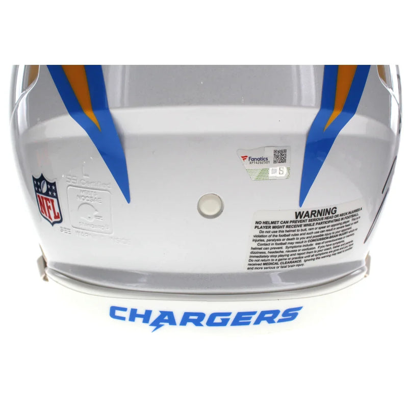Justin Herbert Autographed  LA Chargers Inscribed ROY F/S Authentic Helmet Fanatics Signed