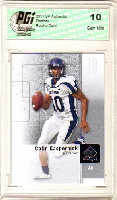 Colin Kaepernick 2011 Upper Deck SP Authentic #72 True Rookie Card PGI 10