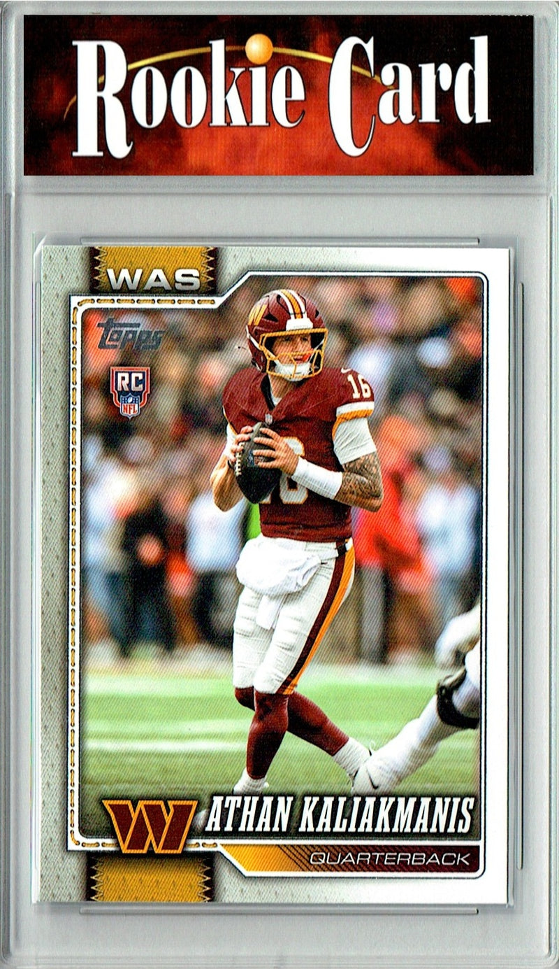 Athan Kaliakmanis Rookie Card 2026 Topps #354 Flagship, Certified Mint+ Condition, Washington Commanders Football