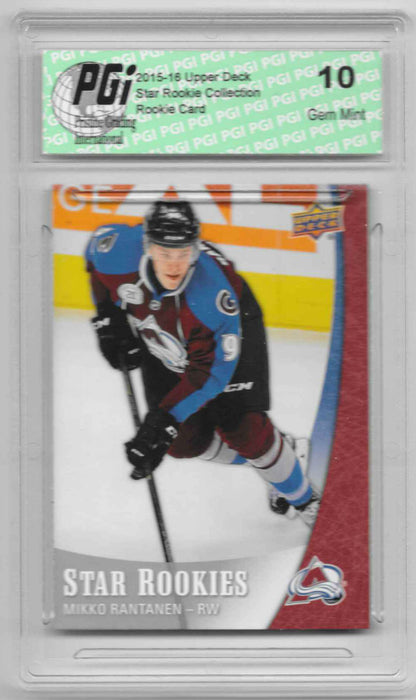 Mikko Rantanen 2015-16 Upper Deck Star Rookies #14 Rookie Card PGI 10