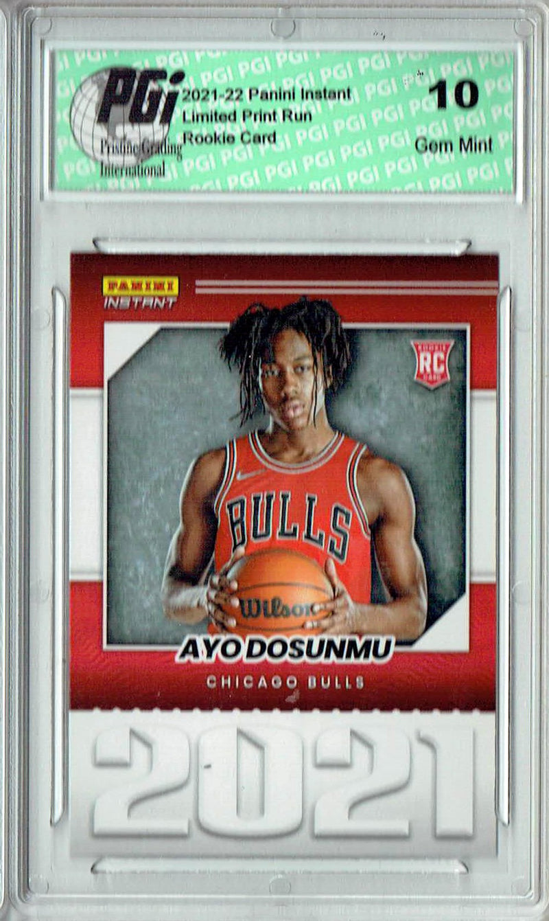 PGI 10 Ayo Dosunmu 2021 Panini Instant #YO-31 Year One 1/387 Made Rookie Card