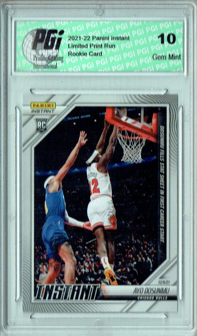 PGI 10 Ayo Dosunmu Rookie Card 2021 Panini Instant #49 Print Run: 1 of 250 Made