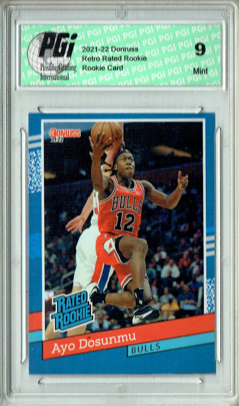 PGI 9 Ayo Dosunmu Rookie Card 2021 Donruss #RR-31 1/2502 Retro Rated