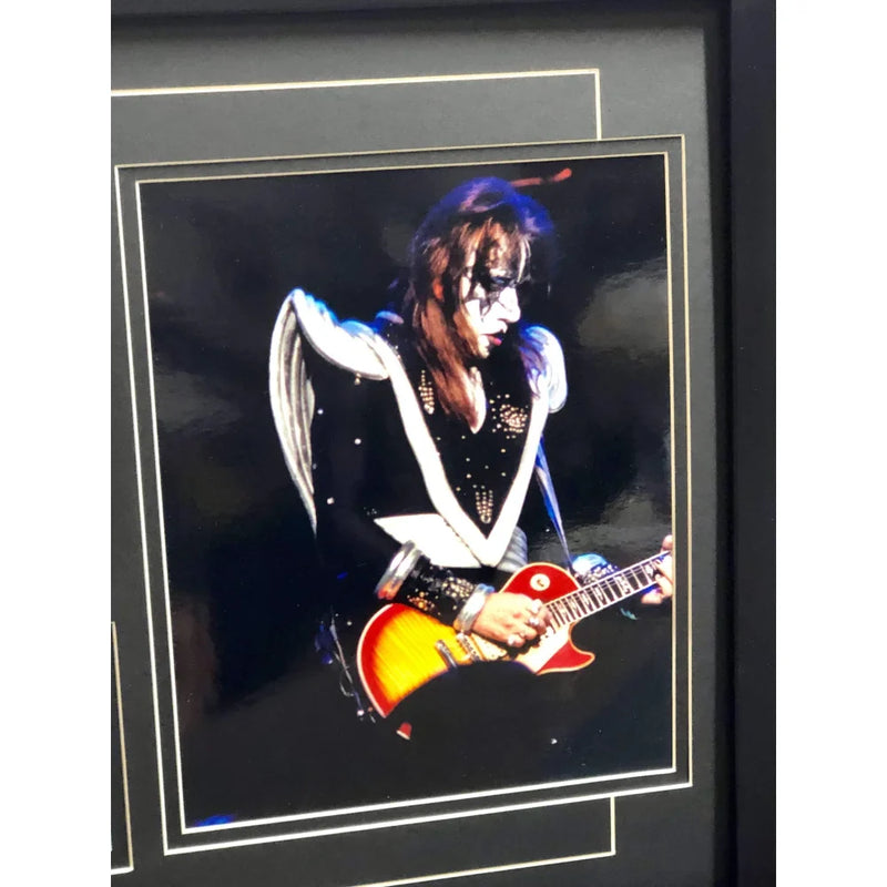 Kiss Framed World Tour Backstage & Media Pass Collage COA 16x26 Photos Gene Simmons Stanley