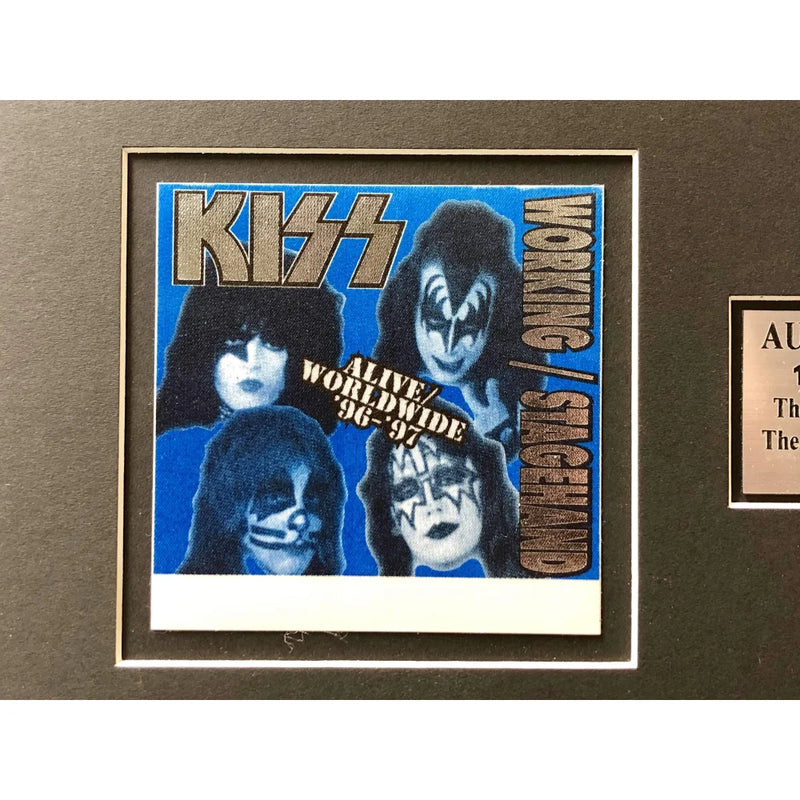 Kiss Framed World Tour Backstage Pass Collage COA 16x26 Photos Gene Simmons Stanley
