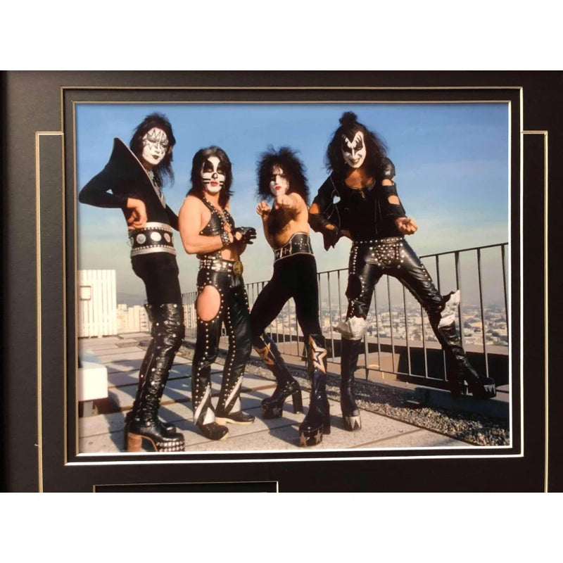 Kiss Framed World Tour Backstage Pass Collage COA 16x26 Photos Gene Simmons Stanley