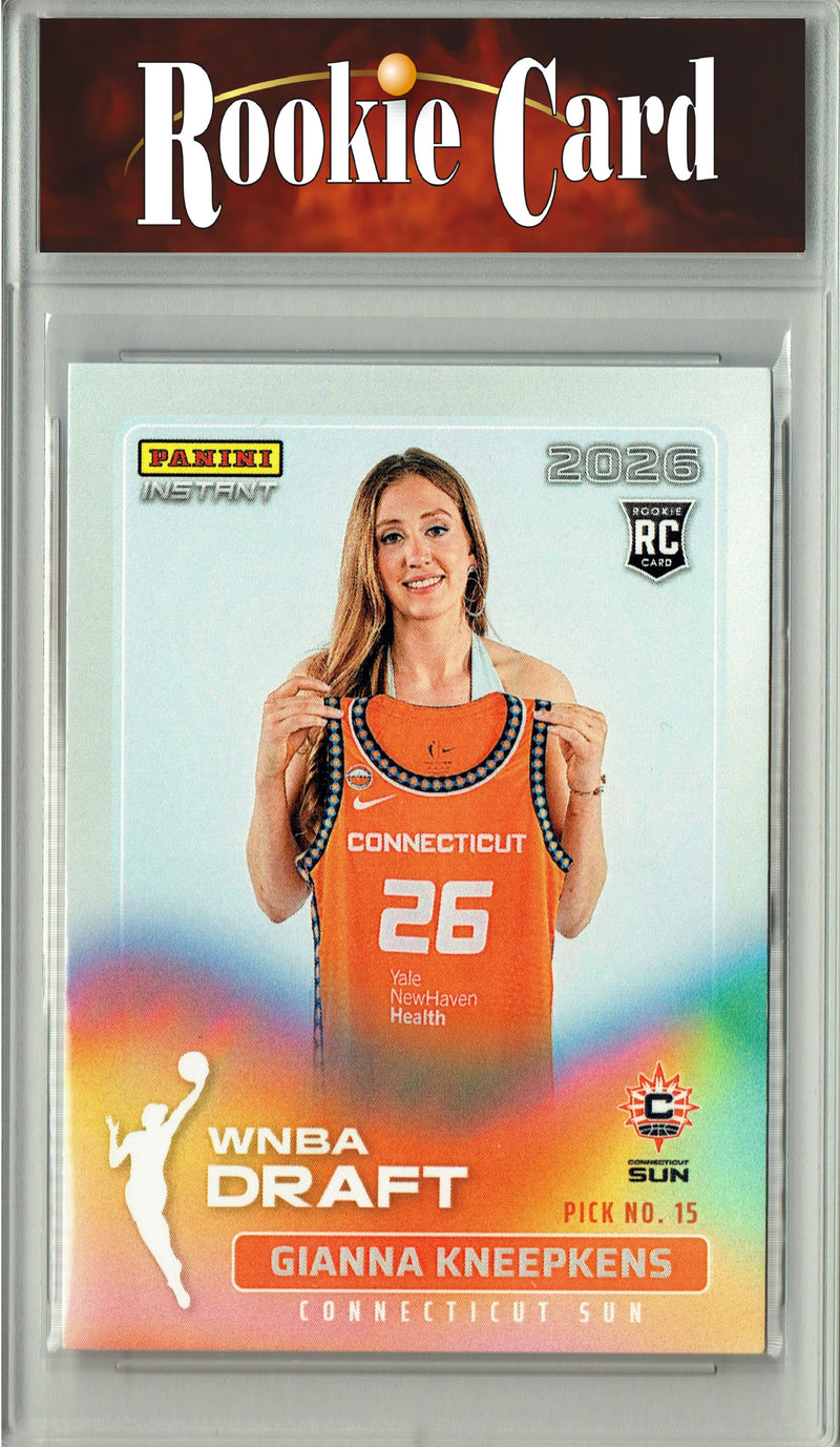 Gianna Kneepkens Rookie Card Connecticut Sun 2026 WNBA Draft Night #DN-12 1 of 1691 Certified Mint+ Trading Card