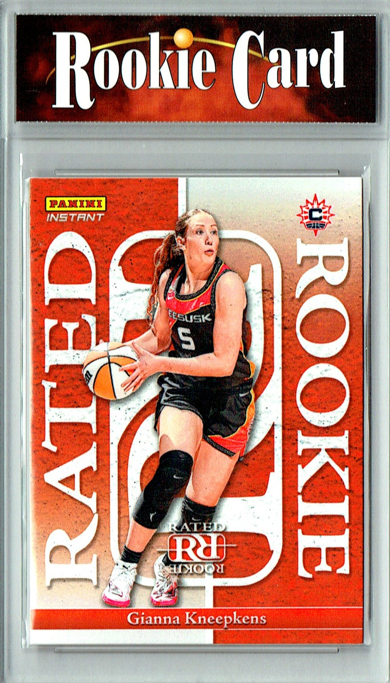 Gianna Kneepkens Rookie Card 2026 Panini Instant #RRR-15 Rated Rookie, Certified Mint+ Condition, Connecticut Sun Basketball