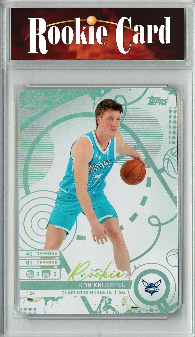 Kon Knueppel Rookie Card 2025 Topps Match Attax #0 White Variation, Certified Mint+ Condition, Charlotte Hornets Basketball