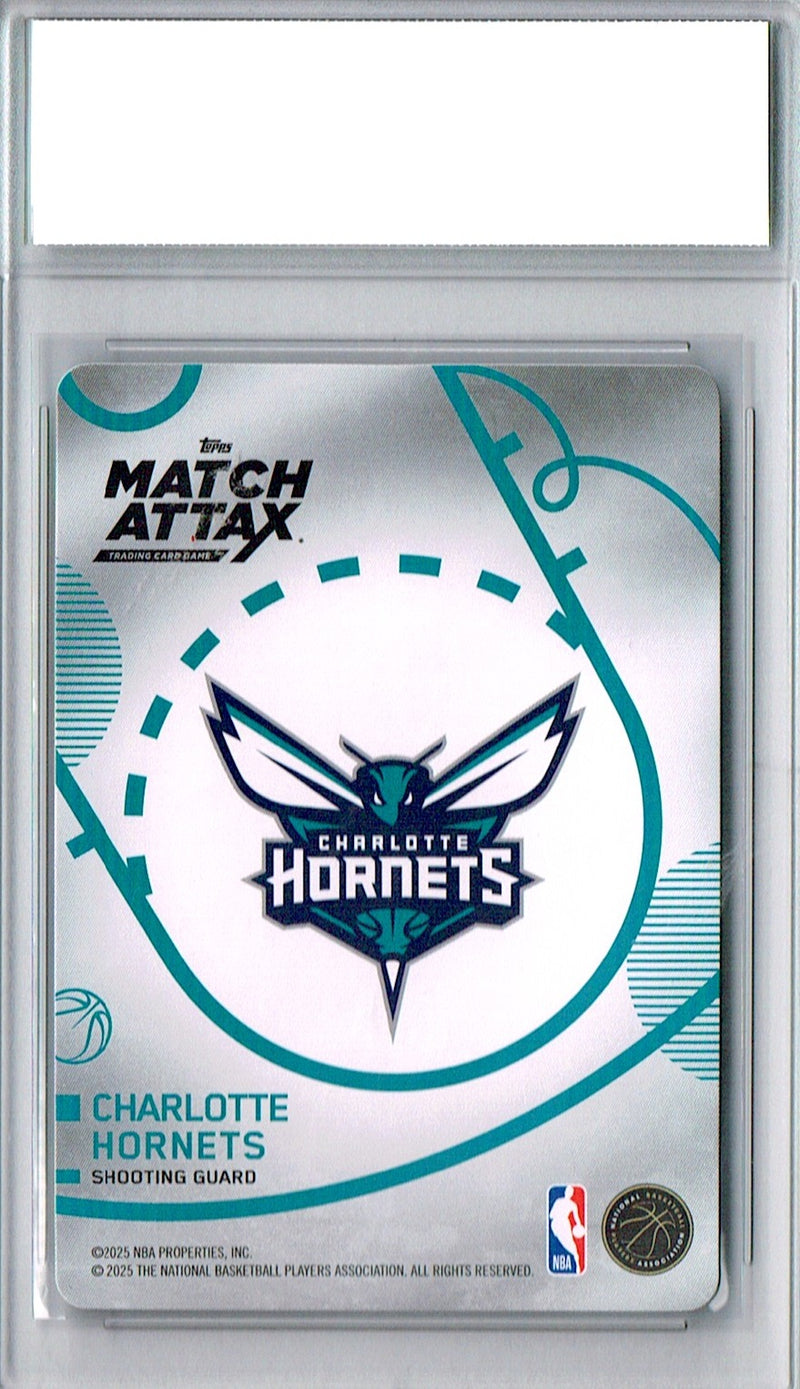 Certified Mint+ Kon Knueppel 2025 Topps #NNO Match Attax Game Rookie Card Charlotte Hornets