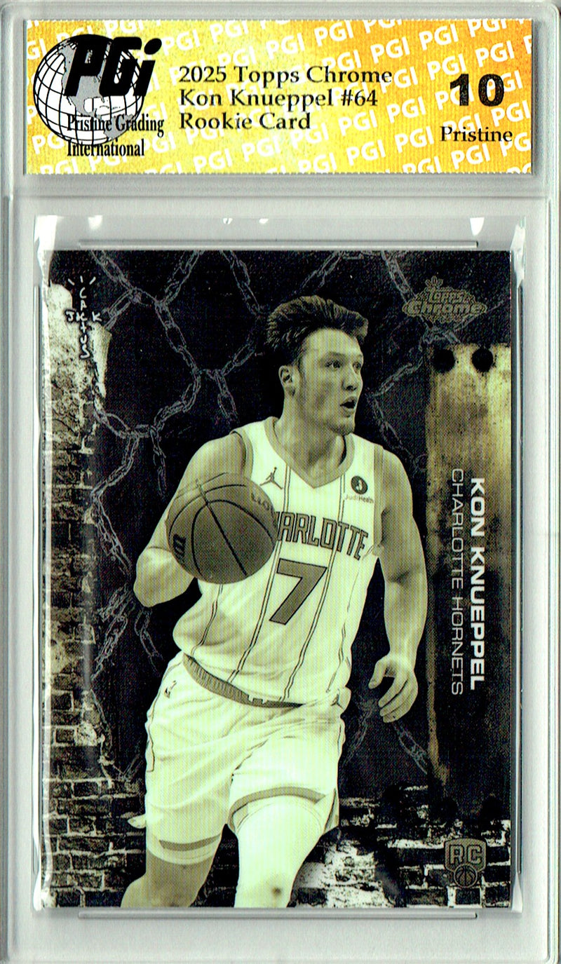 Kon Knueppel 2025 Topps Chrome Cactus Jack #64 PRISTINE Rookie Card PGI 10