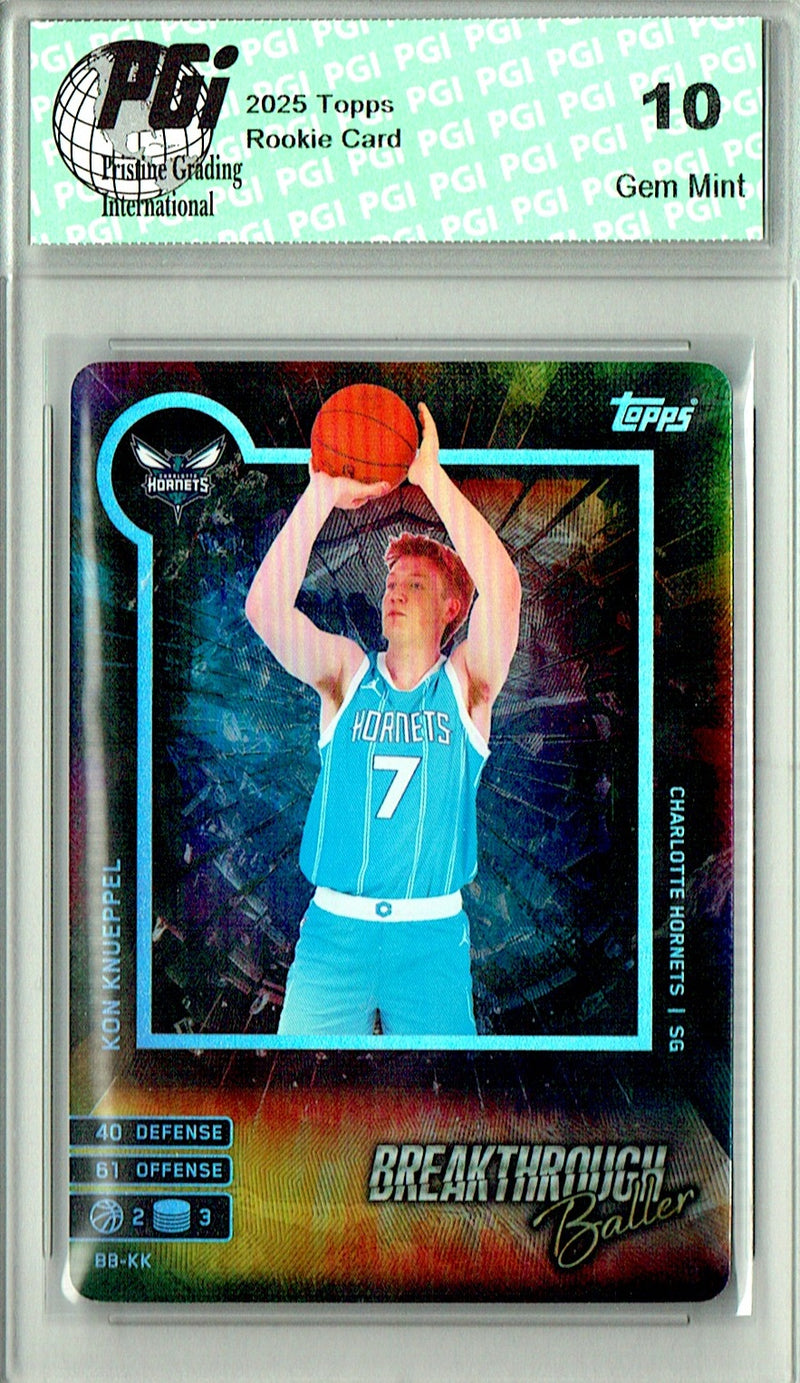 Kon Knueppel 2025 Topps #NNO Match Attax Game Rookie Card PGI 10