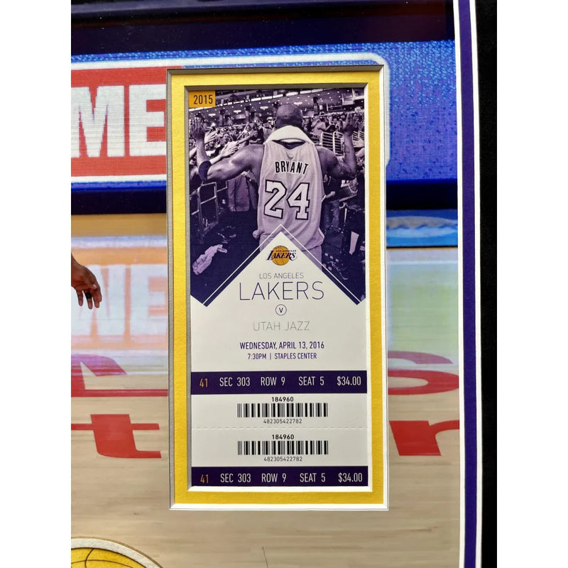 Kobe Bryant Dear Basketball Retirement Authentic Ticket 11/29/15 PSA 6 Lakers