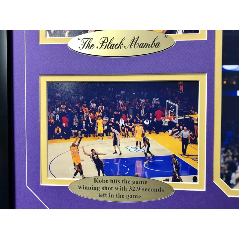 Kobe Bryant Final Game Authentic Confetti Frame 8x10 Collage Ticket Last Retire