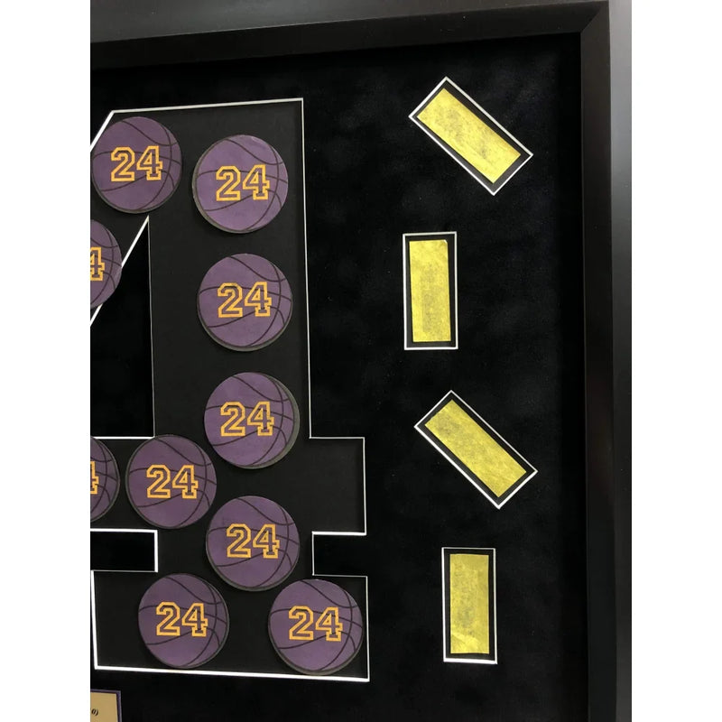 Kobe Bryant Final Game with Lakers Game Used "24" Confetti Collage #D/24 Retirement