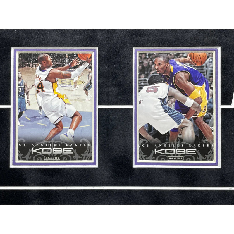 Kobe Bryant Final Lakers Game Used Authentic Floor, Confetti & Final Season Ticket Collage Framed