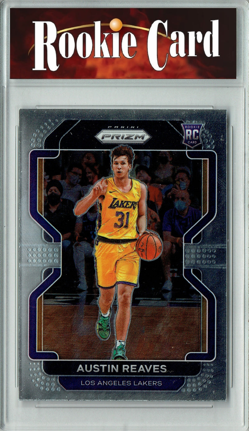 Certified Mint+ Austin Reaves 2021 Panini Prizm #165 Rookie Card Los Angeles Lakers